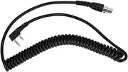 V BESTLIFE Coil Cord Cable,Rugged Radios CC-Ken 2-Pin to 5-Pin Coil Cord Cable for Two Way Handheld Radios and Headsets