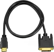 HDMI-Compatible to DVI Cable Male 24+1 DVI-D Male Adapter Gold Plated 1080P Fit Compatible HDTV DVD Projector PlayStaton 4 PS /3 TV Box Cables (Color : HDMI-DVI, Size : 1.8m)