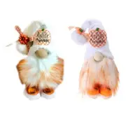 Halloween Decorations Boo Pumpkin Gnome Plush Faceless for Ornaments Tomte