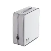 ELECOM CD DVD Case Semi Hard Zipper 320 Disc Storage White