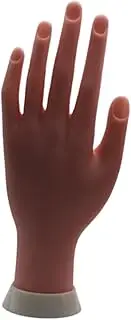 Perfeclan Silicone Mannequin Hand Training Hand Tool Practice Nail Tips Art Trainer Practice Tool for Displaying Stores Watch Beginners, Unbendable