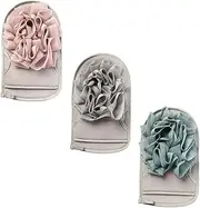 Beaupretty 3pcs Bath Mitts Shower Gloves Bath Gloves Reusable Gentle Exfoliating for Women Men Deep Cleaning Random