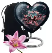 Wolf Howling - Adult Male Cremation Heart Urn