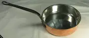 BAUMALU VERY HEAVY COPPER SAUCE PAN 10” POT MADE IN FRANCE WEIGHT 4lb 8oz