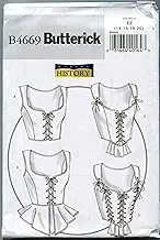 Butterick B4669 Women's Laced Corsets with Peplum Variations