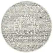 NEW Tapete Rug Chrome Addison Round Rug Silver 150x150cm