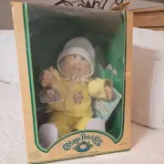 Cabbage Patch Kids 1983 Boy Bald "Lee Zebedee" BlueEyes In Box W/ Certificate