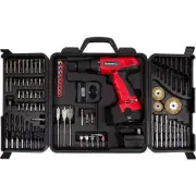 Cordless Drill 89-Piece Set 18-Volt Storage Case Drivers Bits Sockets Battery
