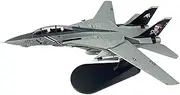 Replica Pre-Build Aircraf 1/100 for Tomcat F-14 Die-cast Metal Fighter VF103 Christmas Cat Squadron Alloy Airplane Model Collectible (with Stand) Display Gift Collection Gift Display