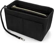 [H HOME-MART] Tote Bag Organiser Insert,Purse Organizer Insert Travel Large Purse Organizers,Felt Handbag Insert Liner with Zipper, Handbag & Tote Shaper for Speedy Neverfull Tote For Handbags (X-Large)