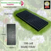 198 cell Propagation Tray - Hard Plastic reusable - Seedling plugs vegetables