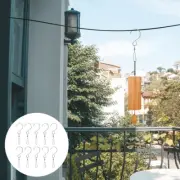 10 Pcs Stainless Steel Bearing Hooks Wind Chime Rotating for Hanging
