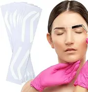 Lunaobrik Brow Stencils, Eyebrow Shaping Tape, Eyebrow Stencils for Shaping the Forehead Shaper, 50 Pairs of Auxiliary Templates, Professional Airbrush Stickers, Mapping, Manual Shaping