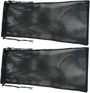 Veemoon 2Pcs Snorkeling Storage Bags Lightweight Mesh Drawstring Backpack for Beach Swimming Diving Durable Tear Resistant Multipurpose Water Protection