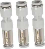 OSALADI 3pcs Quick Connect Check Valve One- Purifier Check Valve for Pump and Reverse Filter Systems Easy Installation and Anti-backflow