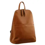 Milleni Ladies Italian Leather Backpack - Cognac / NL2442COG