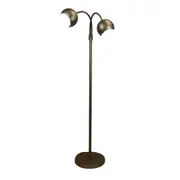 Twin Flexible Neck Bronze Lamp