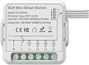 Lnqwhduu WiFi Relay Switch Module 3/4 Channel AC100-240V Compatible with Home Mini Smart Switch Module A