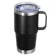 Abbrevi 20 oz Stainless Steel Tumbler with Handle Metal Insulated Coffee Trav...
