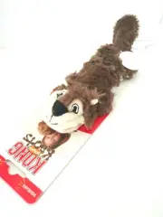Kong Scrunch Knots Squirrel Small/Medium Squeaky Plush Internal Rope Dog Toy