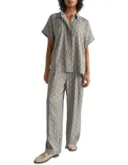 [Seed Heritage] Linear Retro Pleat Pant