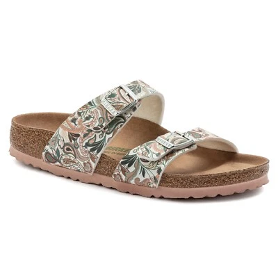 Birkenstock VEGAN Birko Flor SYDNEY Paisley Light Rose BNIB 1023223