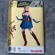 Simplicity Sewing Pattern 8185 Sz 14-22 Supergirl Bombshell Costume Cosplay