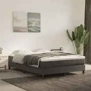 Pocket Spring Bed Mattress Dark Grey 137x190x20 cm Double Velvet