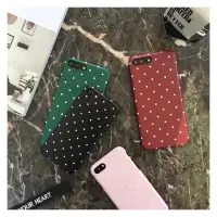 在飛比找蝦皮購物優惠-韓國chic風粉嫩波點手機殼蘋果6手機殼iPhone7/6s