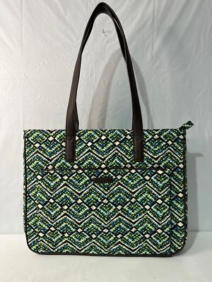 NWT-Vera Bradley Iconic Commuter Tote w/Laptop Sleeve in Rainforest Pattern