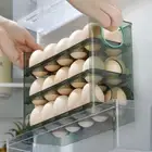 Kitchen Large Capacity Egg Fridge Storage Box Multi-layer Egg Tray Organize RNAU