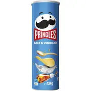 Pringles Salt and Vinegar Potato Chips Can 134g