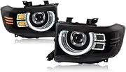 Car Lights, Compatible For Toyota Land Cruiser Headlights LC70-LC79 Headlamp 2007-2020 LED Projector Head Lamps Turn Signal Auto Parts