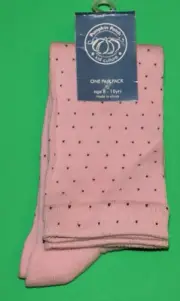 8 9 10 NWT Pumpkin Patch COUNTRY ESTATE Pink Polka Dot Knee SOCKS Girls