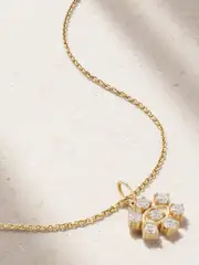 [Sydney Evan] Sydney Evan - Small Eye 14-karat Gold Diamond Necklace - One size One size Gold