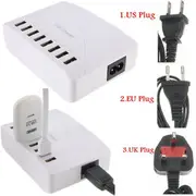 High Speed 8 Ports USB Charger Hub AC Power Adapter Socket Splitter UK US EU Plug For iPhone Samsung 7184 EU PLUG