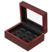 Championship Ring Display Case, Big Ring Storage Box 9 Slot| for Sports Fans