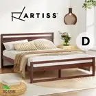 Artiss Bed Frame Double Size Wooden Base Mattress Platform Timber Walnut WITTON