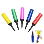 3 x Hand Held Balloon Air Pump: Dual Action Plastic Inflator Party 3 x Air Pumps