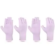 2 Pair of Sprots Protective Gloves for Men Women Purple