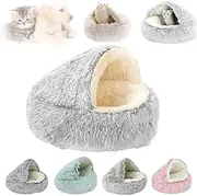 Lapcatz Nest Bed,Lapcatz Bed,Lap Catz Nest Bed,Olvys Cozy Cocoon Dog Bed,Cat Bed Hooded,Hooded Cat Bed Cave,Pursnug Cat Bed,Cozy Pet Bed,Cat Cave Bed,Cozy Cave Dog Bed (40 cm/15.75 in,Gray)