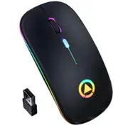 Wireless Mouse RGB Rechargeable Mouse Computer Silent Mause LED Backlit Ergonomic Gaming Mouse For Laptop PC Free Shipping