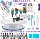 230-Piece Cake Decorating Kit, Turntable, Piping Bags & Tips, Modeling Tools, Ac