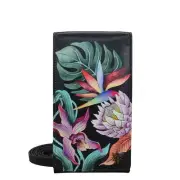Anuschka Hand-Painted Leather Smartphone Crossbody - 1154