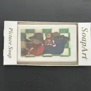 Vintage Soap Art Picture Soap Bar Scarecrow & Cat - Cute!! Laurie Koragadon