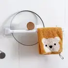 Towel Shelf Elegant Eco-friendly Traceless Tray Towel Hanger Corrosion Resistant