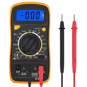 Digital Multimeter Voltmeter Tester Multi Meter Backlight Lcd Measurement Tool Electronic Test Mete Black Yellow