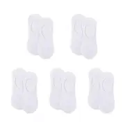 Anysox 5 Pairs White Size 10-14 Fashion Socks High Quality Office Sports Business Long Socks Cotton Solid Colors Skateboard Knitted Casual