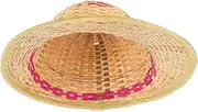 Zerodeko Bamboo Safety Helmet Woven Lightweight Sun Visor Cap for Outdoor Activities Travel Summer Parties Unique Breathable Design for Sun Protection