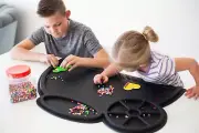 New Tinkermat Kids Gift 3D Rubber mat puzzles clay beads crafts, blocks, legos
